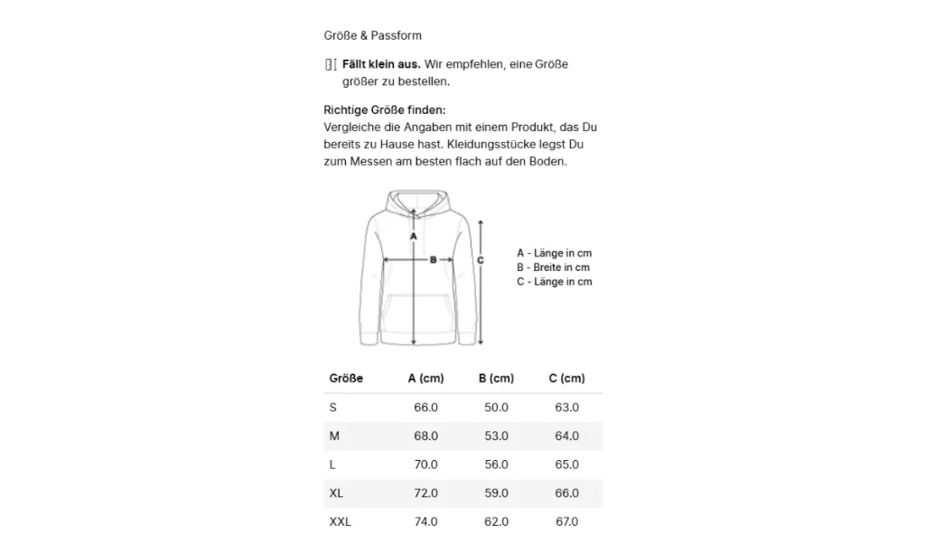 Damen Hoodie Standard Größe.webp
