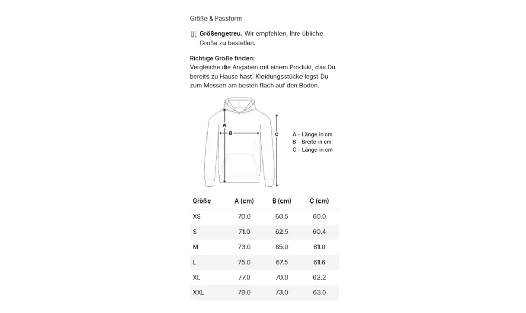 Unisex Oversized Heavyweight Hoodie Größe.webp
